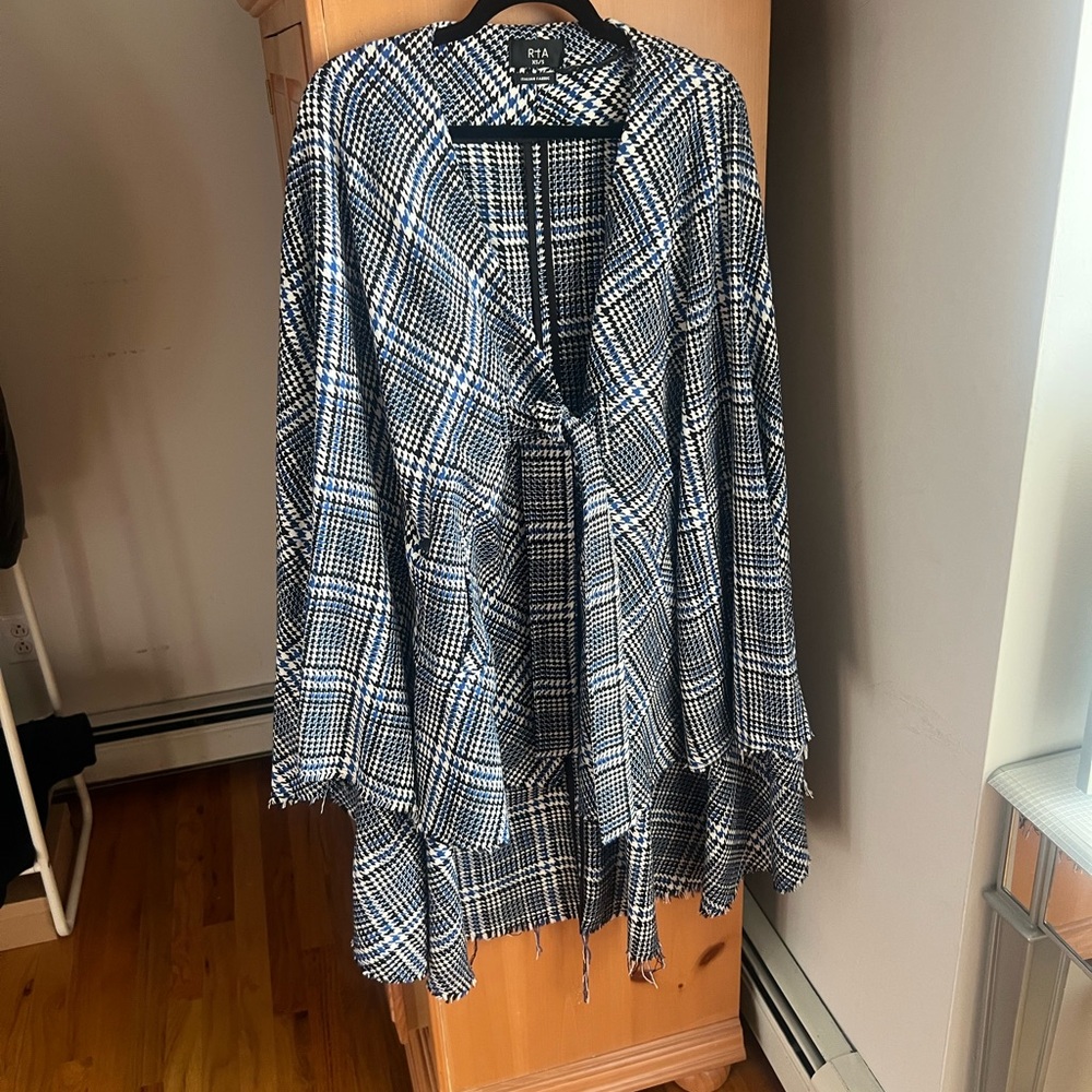NWOT RTA Plaid Karlie Coat